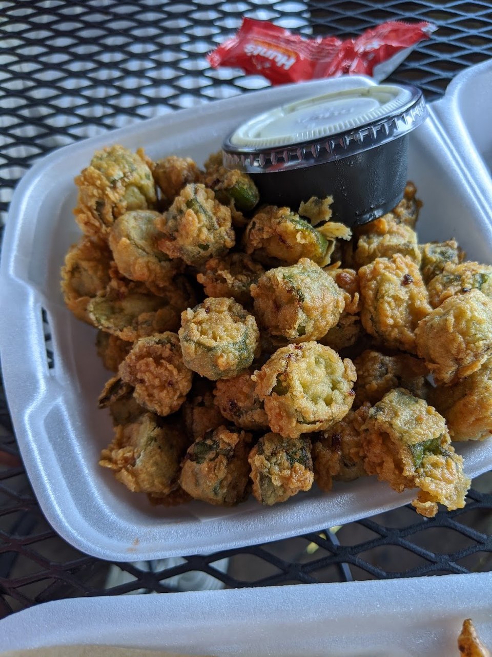 Fried Okra with Dipping Sauce